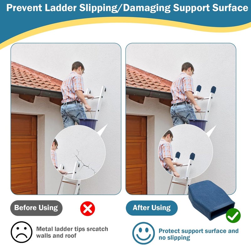 superbobi 2 Pack AC19-2 Extension Ladder Covers Replacement for Werner Extension Ladder, Fits for All Werner Ladders Except 500, D500, D7136-2, D7140-2 & MT Series - Image 5
